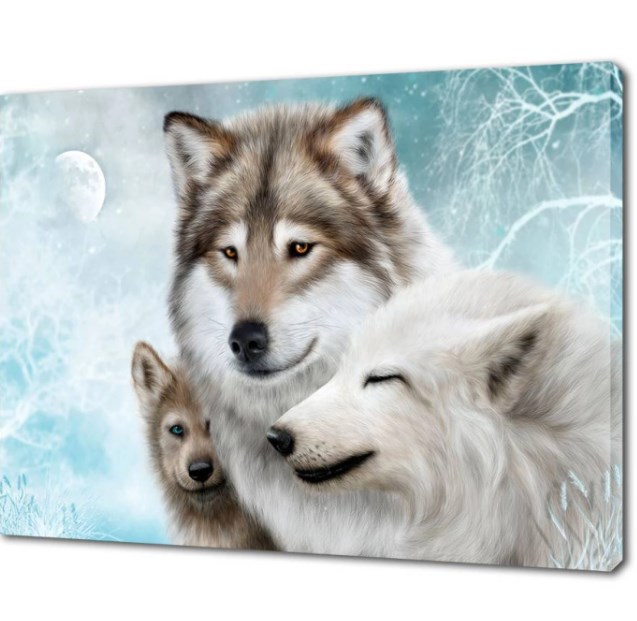 Картина на холсте Волки, 40 х 50 см