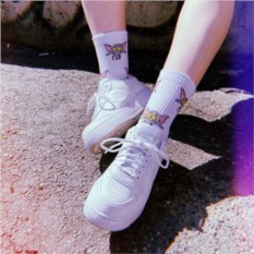 Носки белые «Кот Том»