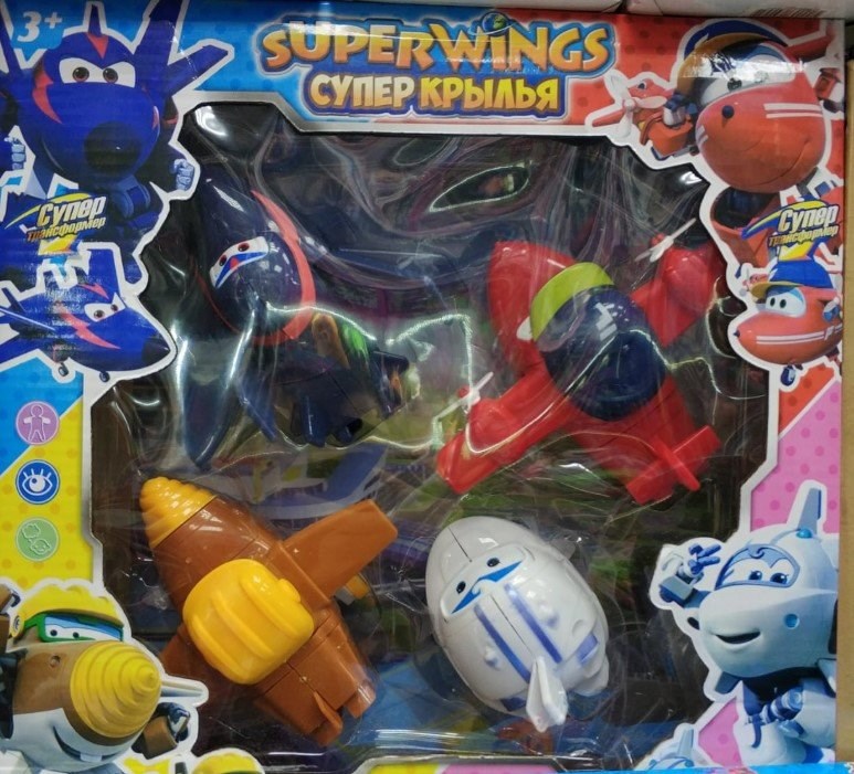Набор из 4 трансформеров Супер Крылья (Super Wings)