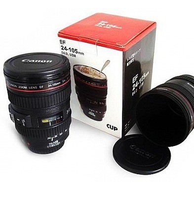 Кружка (стакан) в виде объектива Canon KD-M16 с крышкой