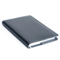 Ежедневник из кожи (цвет темно-серый графит)