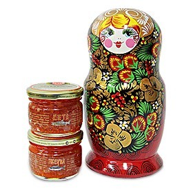 Красная икра в матрешке