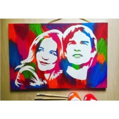 Портрет по технологии флип арт по фото