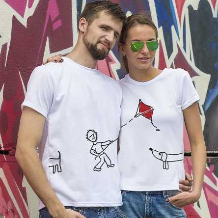 Парные футболки «Воздушный змей»