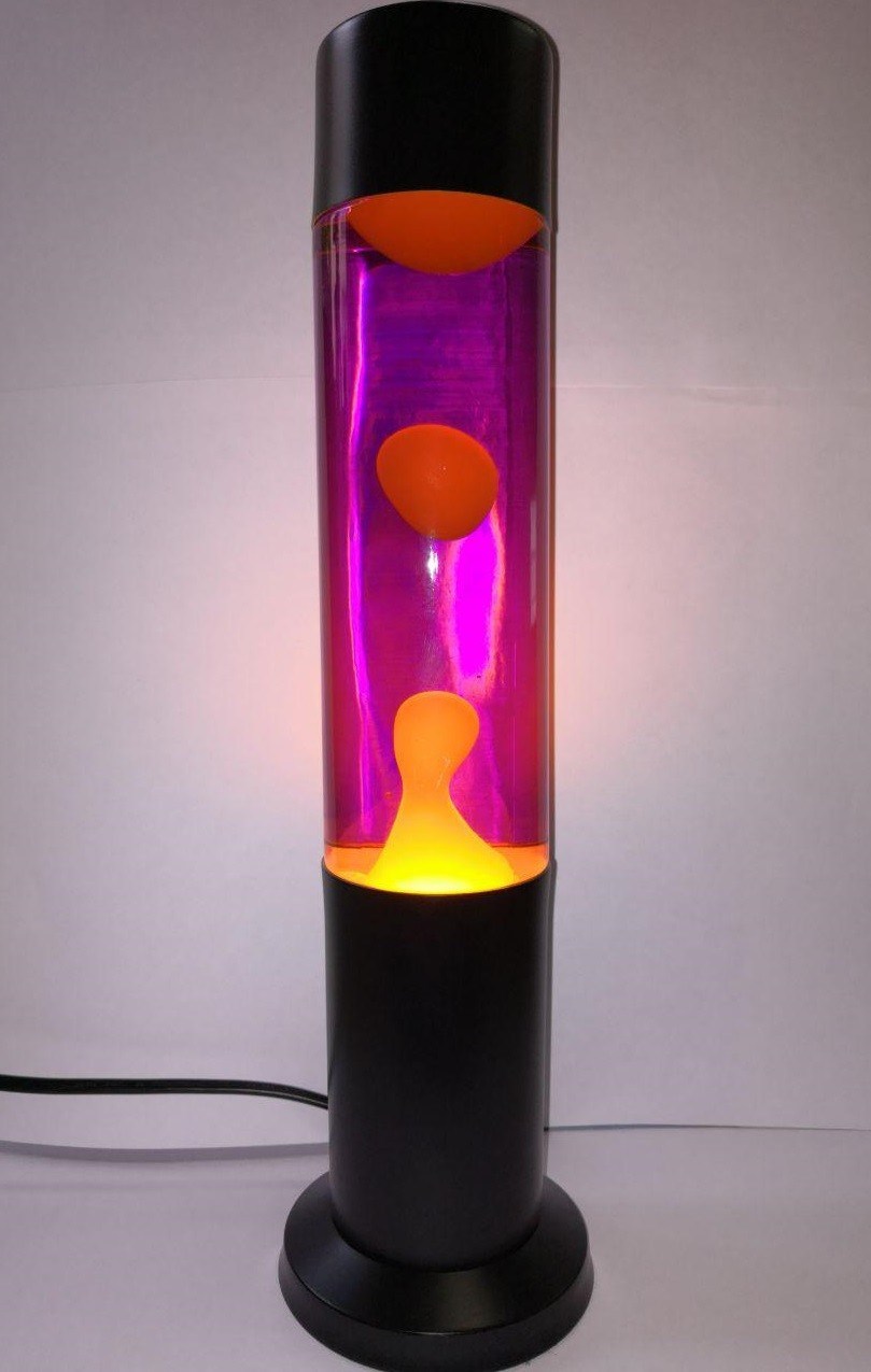 Лавовая лампа оранжево-фиолетовая, 38 см. |  в Подарки.ру