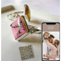 HI-TECH кольцо с живым посланием Mellish Родохрозит