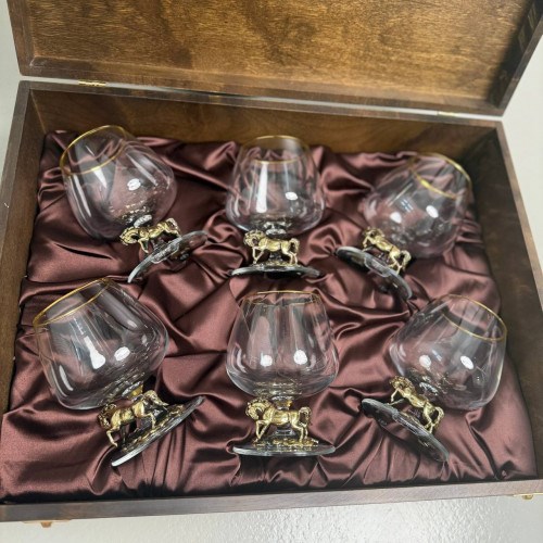 Набор из 6 бокалов для коньяка «Лошадь»