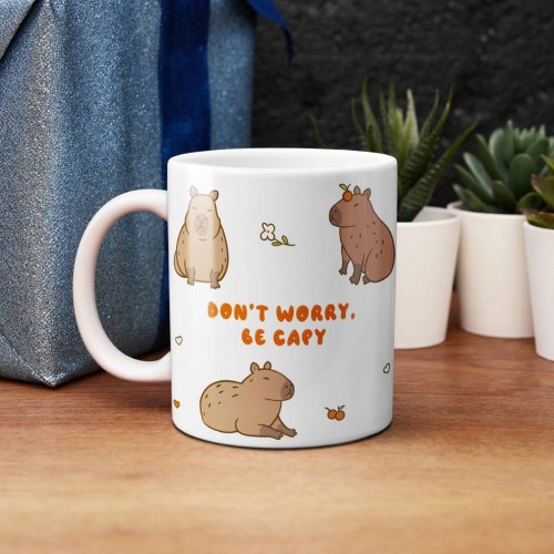 Кружка Don't Worry, Be Capy