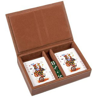 Дорожный игровой набор: 2 колоды карт, кости