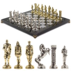 Шахматы «Великая Отечественная война 1941-1945 гг.» мрамор 44х44 см