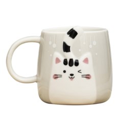 Кружка Котик с хвостиком, серый