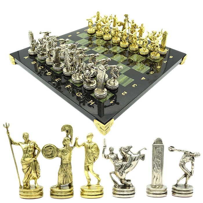 Шахматы с металлическими фигурами Олимпийские игры
