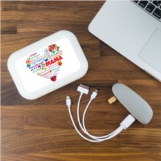 Пауэрбанк-камень «Сердце из слов МАМЕ»