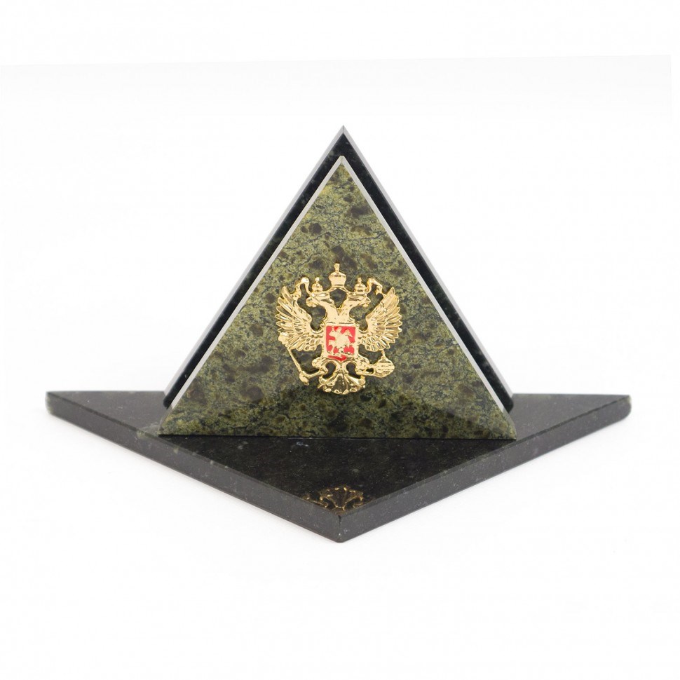 Визитница из змеевика Треугольник