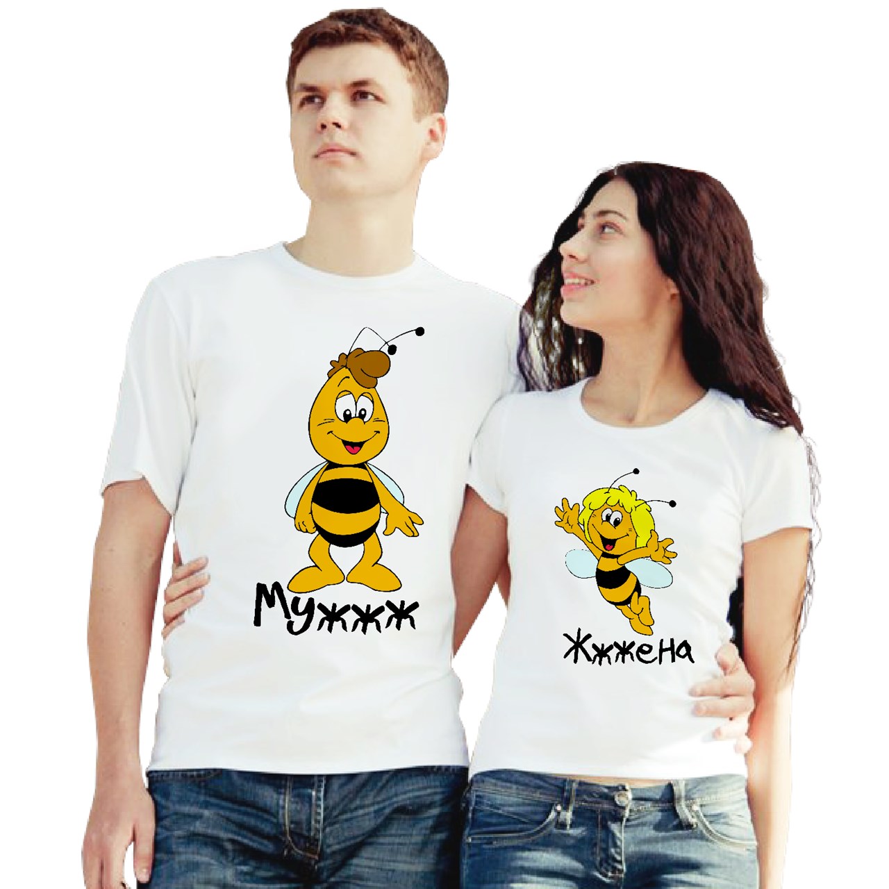 Парные футболки муж и жена