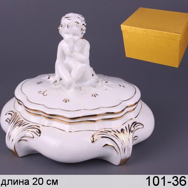 Шкатулка фарфоровая декоративная