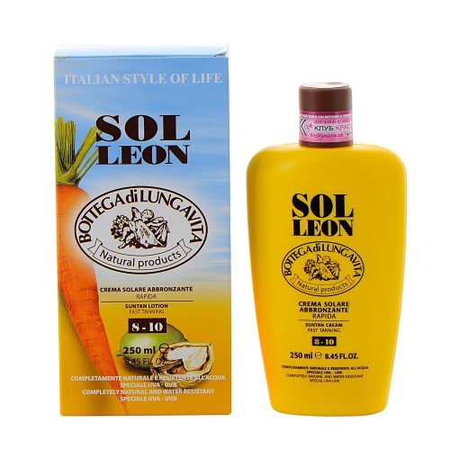 Крем для загара Sol Leon SPF 8-10