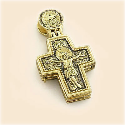 Крест — складень нательный трехстворчатый