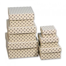 Подарочная коробка Лилии синие