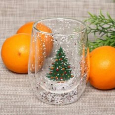 Бокал с двойным стеклом Елочка