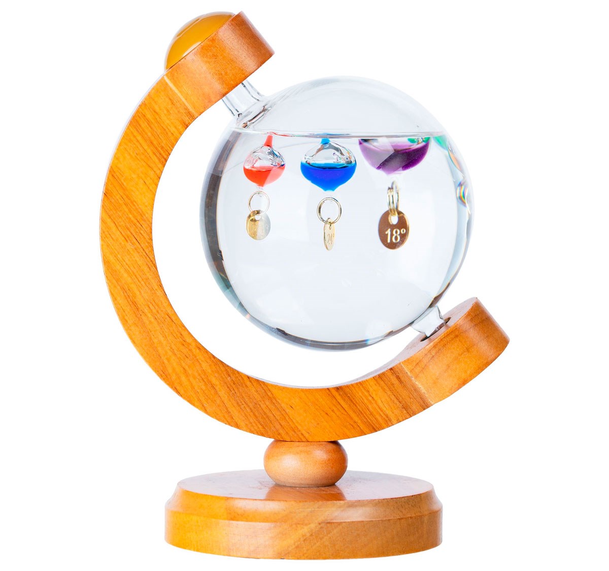 Термометр-шар «Галилео» в деревянном корпусе