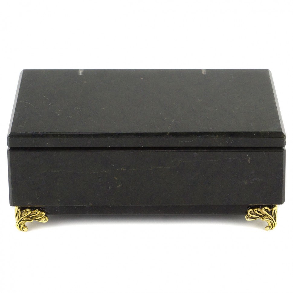 Шкатулка из черного змеевика