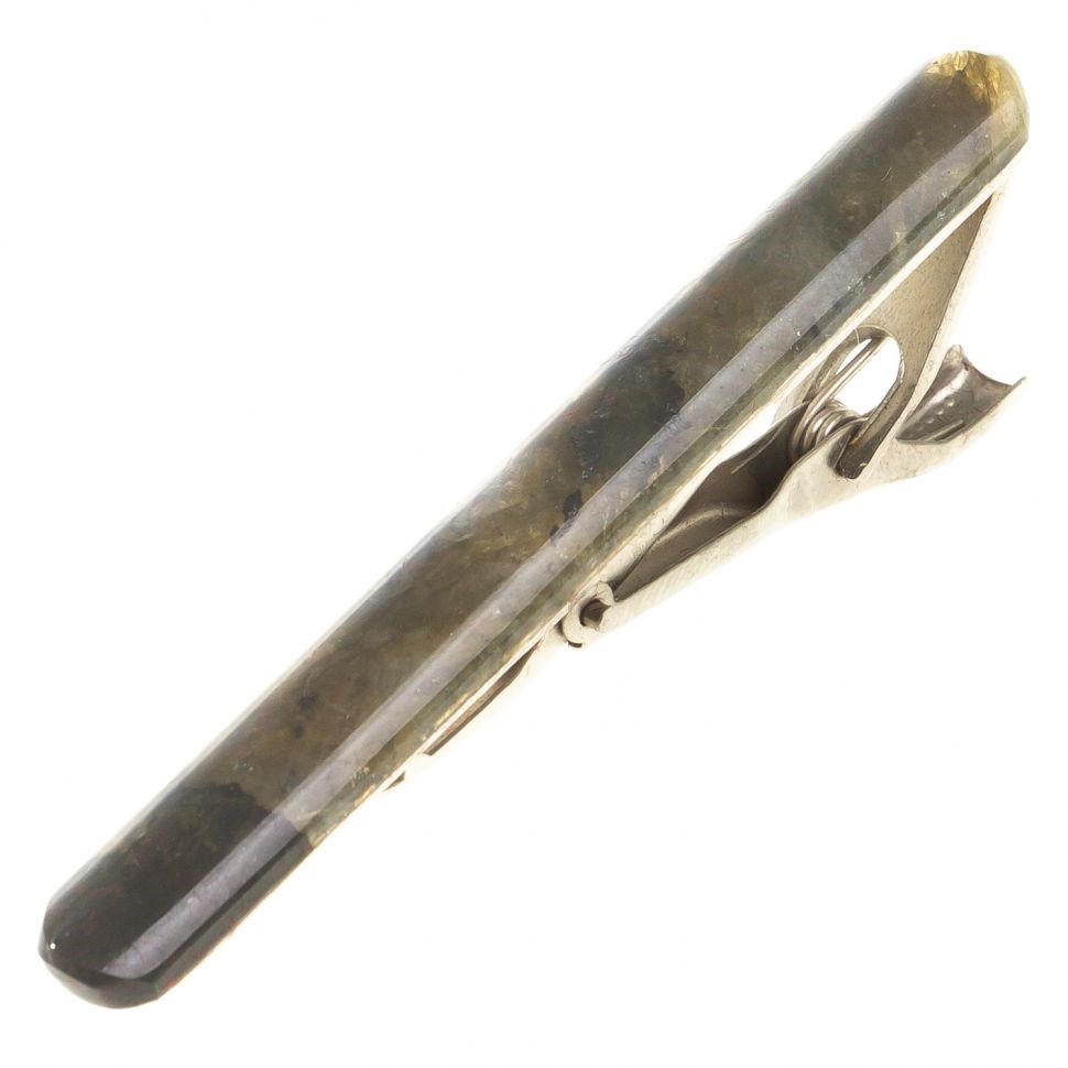 Зажим для галстука из лабрадора в подарочном футляре