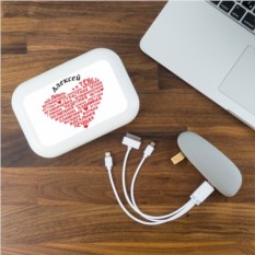 Именной пауэрбанк-камень «Моя любовь к тебе»