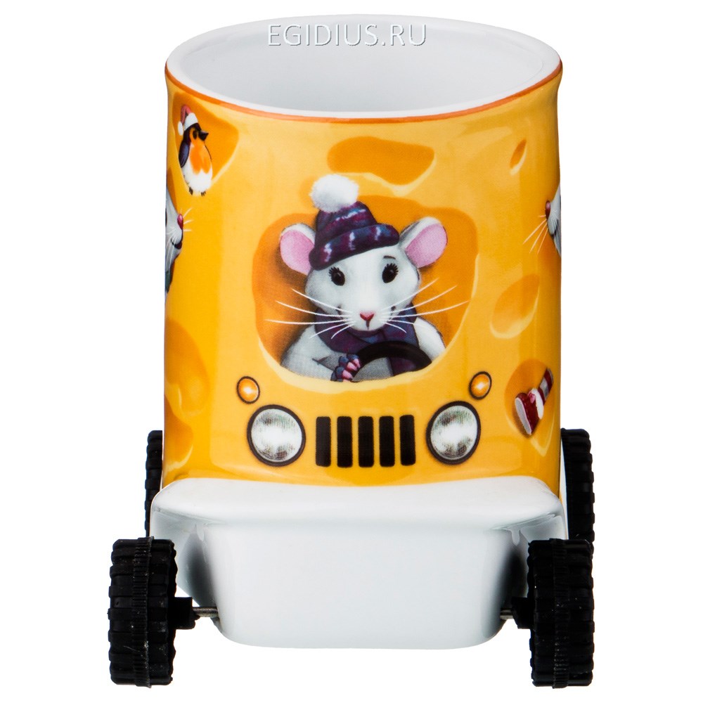 Кружка на колесиках Мышата символ года 2020