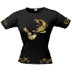 Футболка Золотые рыбки Swarovski