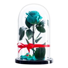 Роза в колбе Тифани 27*15*6см