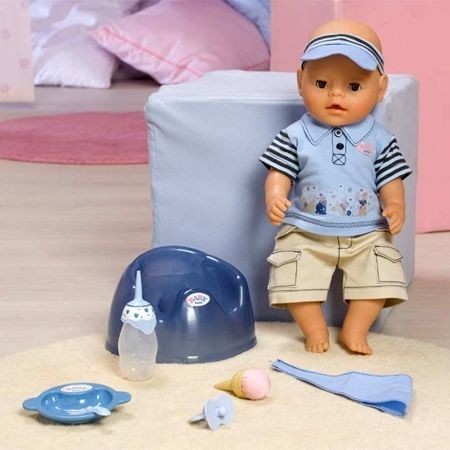 Кукла Baby Born 43 см мальчик Покорми меня