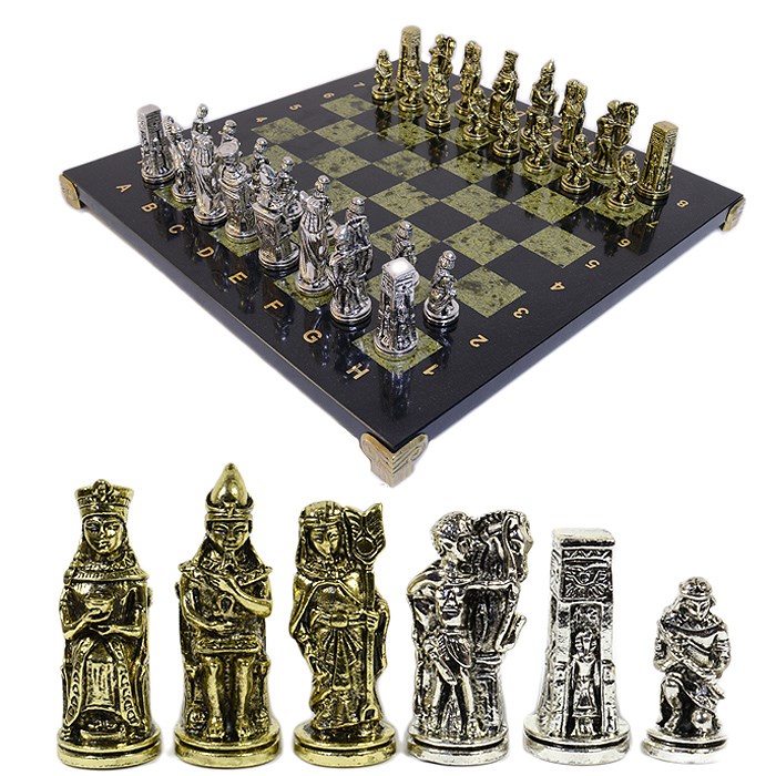 Шахматы с металлическими фигурами Египет