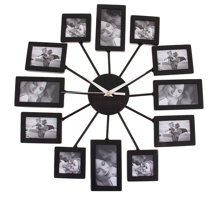 Фоточасы Memory. Черные прямоугольники