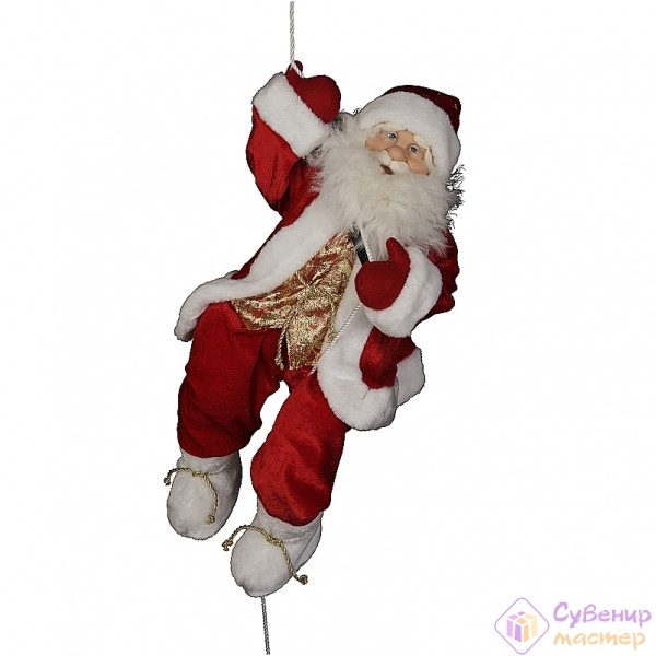 сшить деда мороза. дед мороз на лестнице игрушка. игрушка дед мороз лезет по лестнице. санта клаус 120 см на лестнице. ползущий дед мороз.