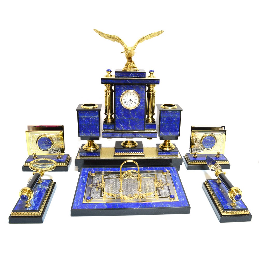 Настольный набор из лазурита Орел