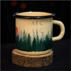 Эмалированная кружка Лес