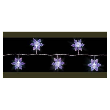 Электрогирлянда LED-ламп «Снежинки» 