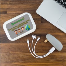 Именной пауэрбанк-камень Сдвинь мир!