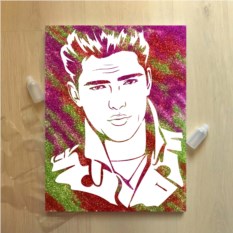 Шоу-портрет с блёстками по фотографии