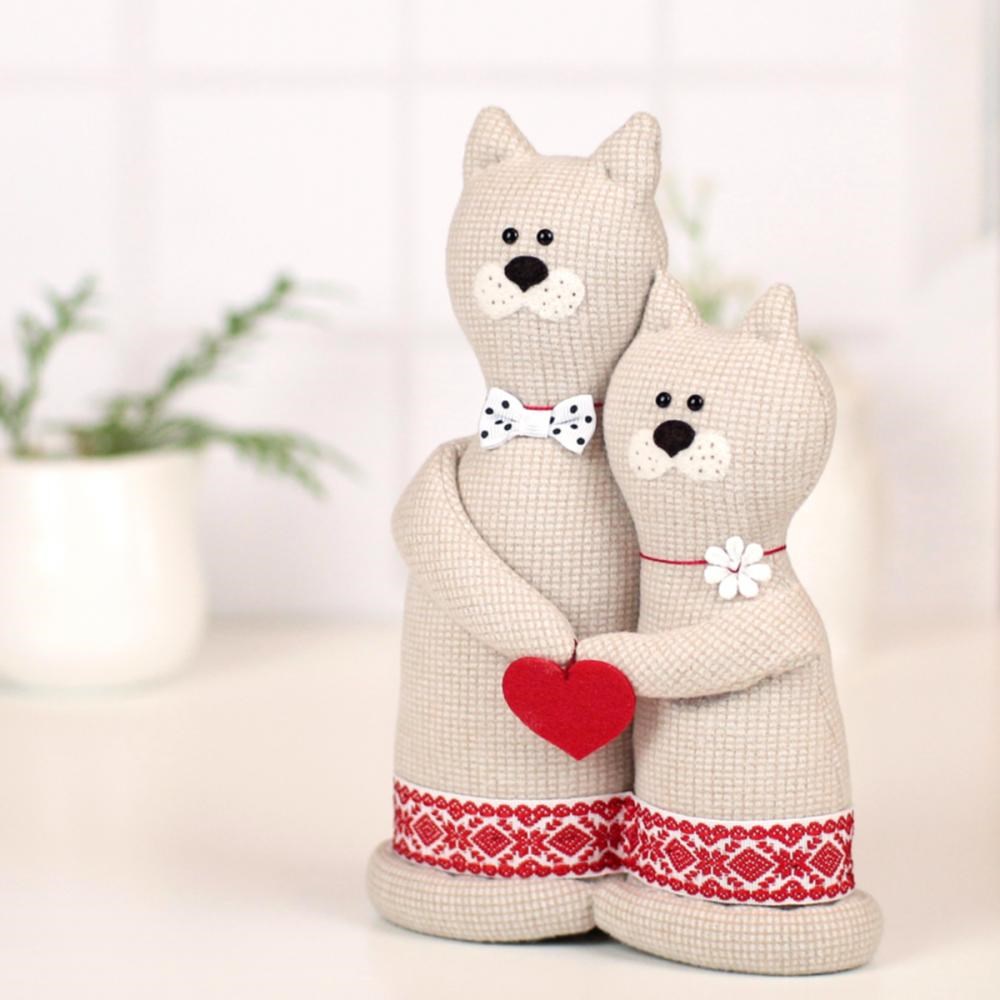 Подарок на свадьбу «Оберег котики Неразлучники»