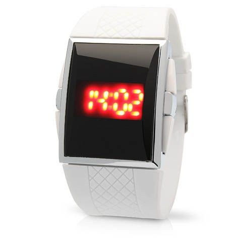 Часы JELLY CLASSIC LED белые