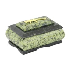 Шкатулка для украшений из змеевика (10х7х5,5 см)