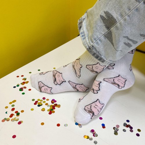 Носки белые «Муми-тролли»