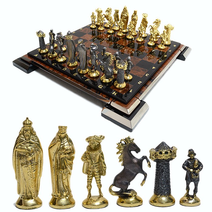 Шахматы из обсидиана Средневековье