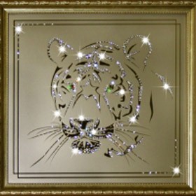 Картина Swarovski Взгляд тигра