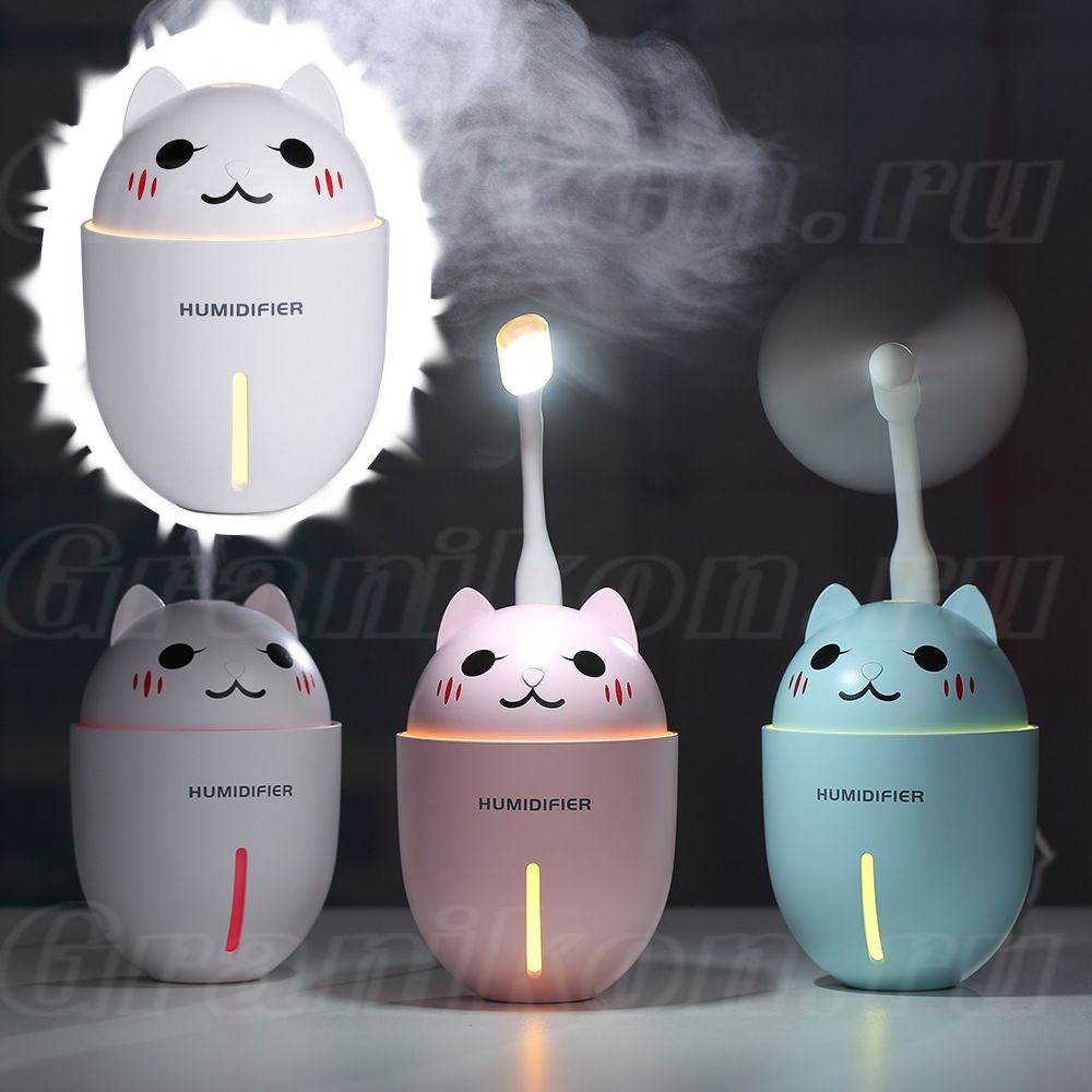 Белый мини usb увлажнитель воздуха Нumidifier "Котик": лучшая цена и ...