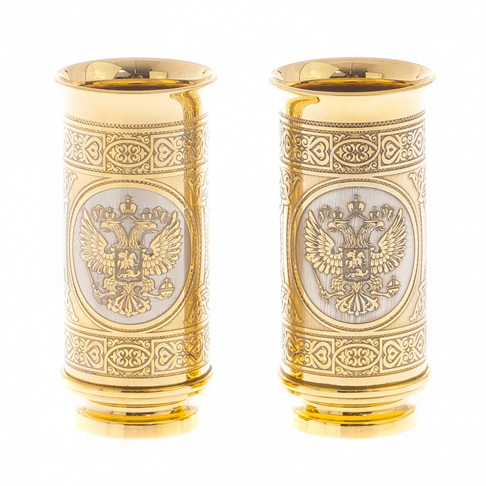 Набор из 2 стопок Герб РФ