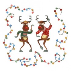 Авторская открытка Happy Deers