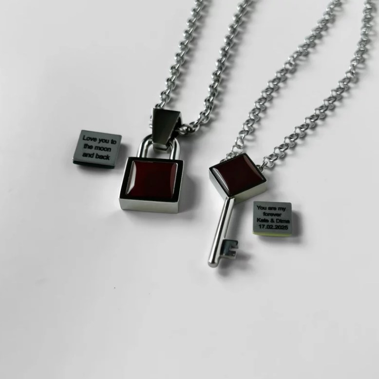 Парные подвески — Огонь и Роза